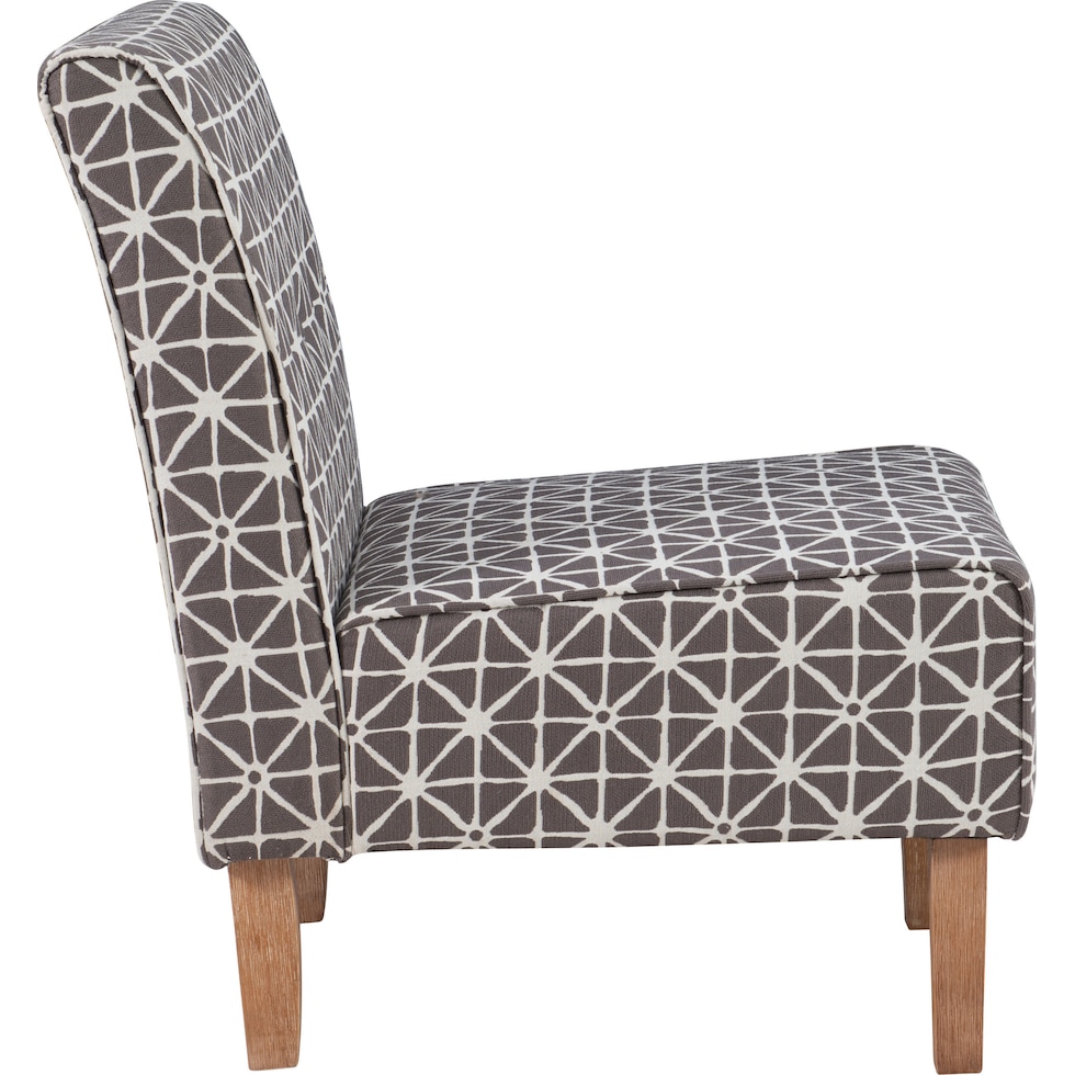 josephine gray accent chair   