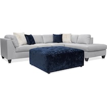 josie gray sectional   