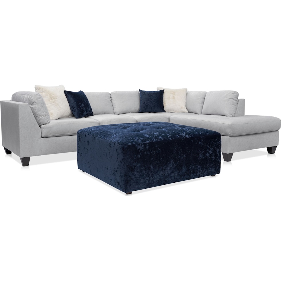 josie gray sectional   