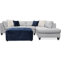 josie gray sectional   