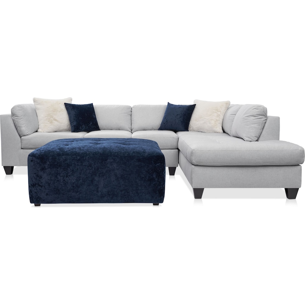 josie gray sectional   