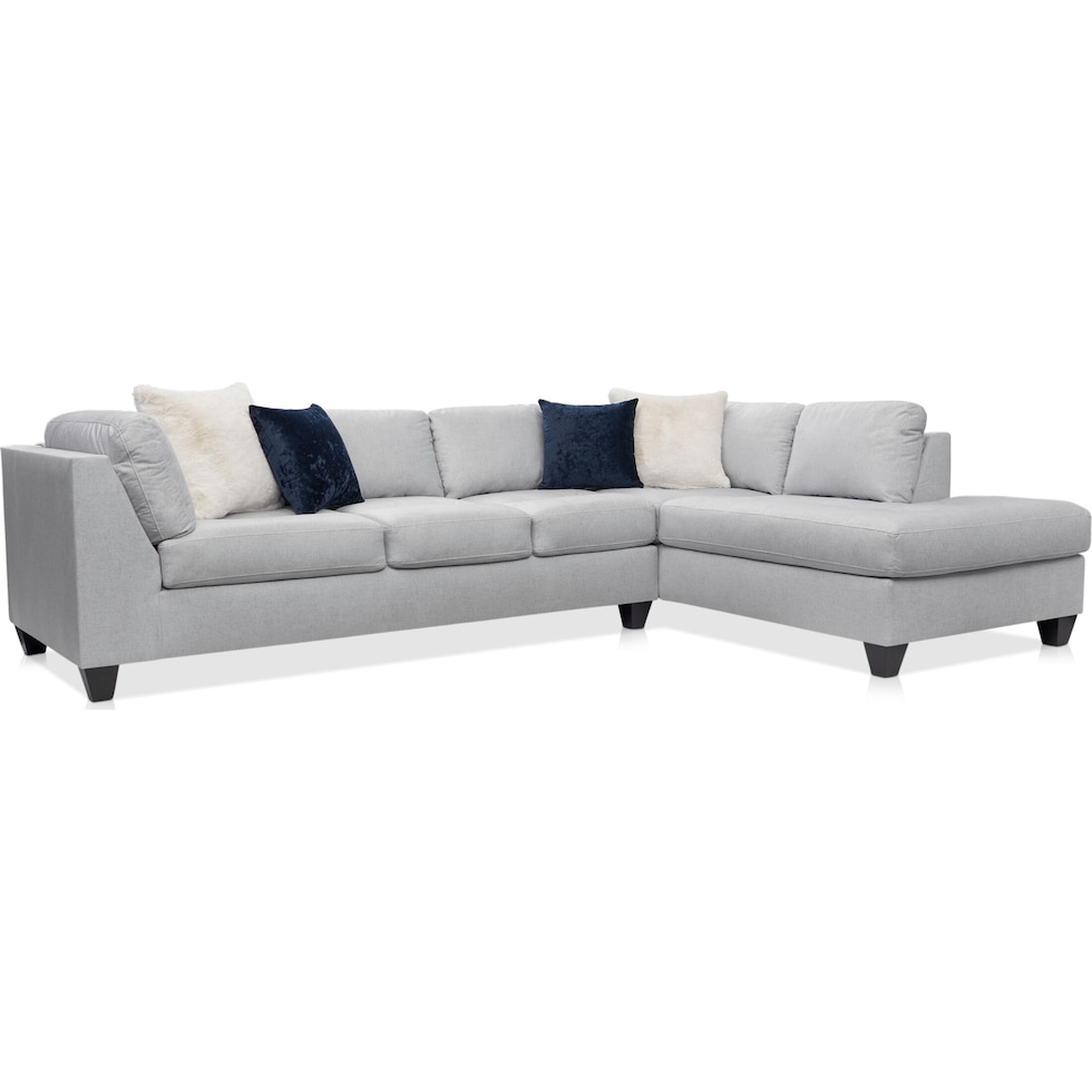 josie gray sectional   