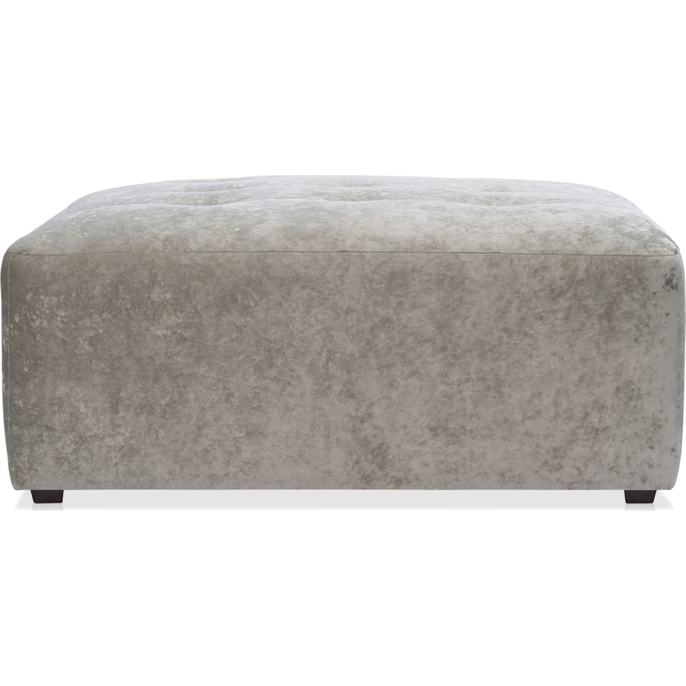 josie silver ottoman   