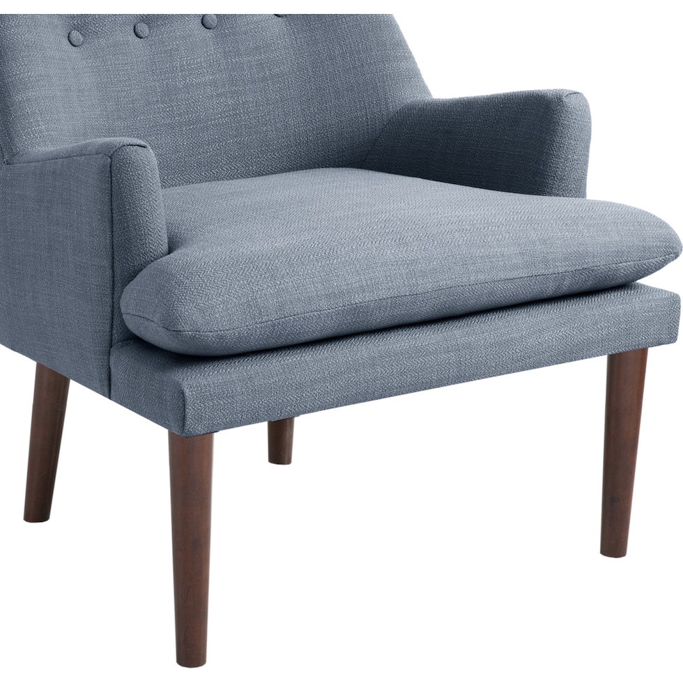 josselyn blue accent chair   