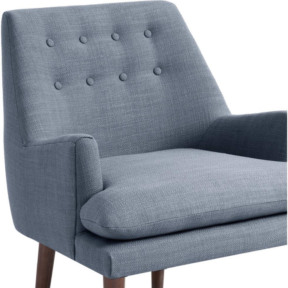 josselyn blue accent chair   