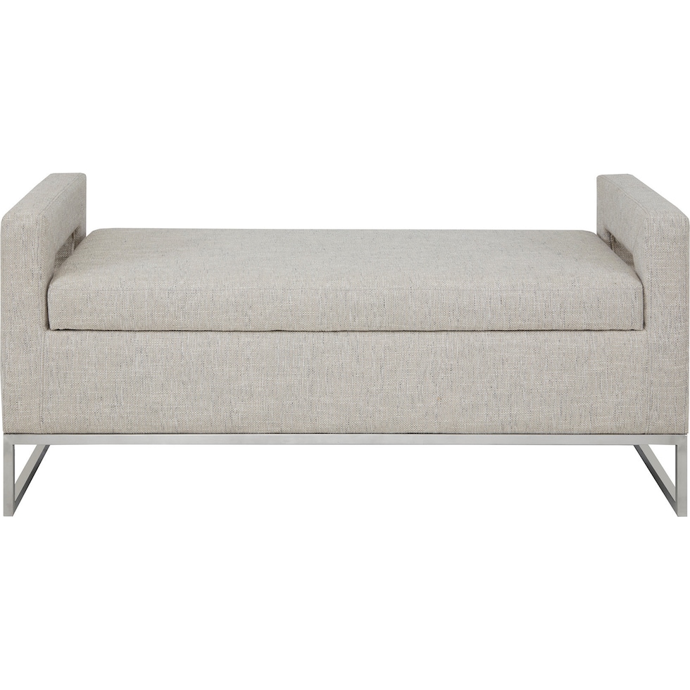 jourdan gray storage bench   