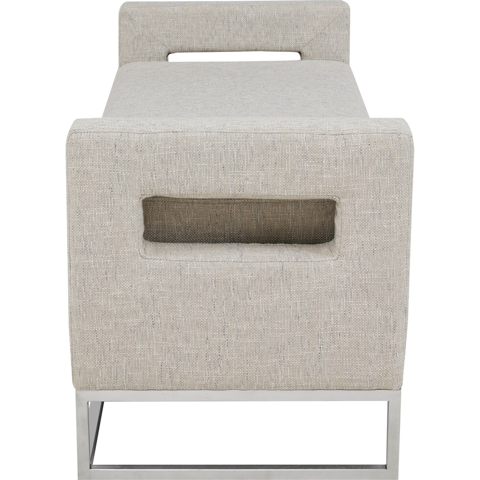 jourdan gray storage bench   