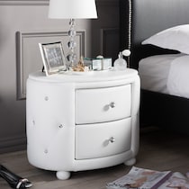 journee white nightstand   