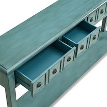 jovie blue console table   