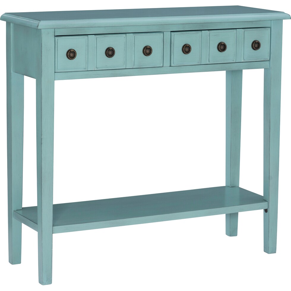 jovie blue console table   