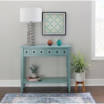 jovie blue console table   