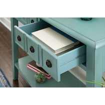 jovie blue console table   
