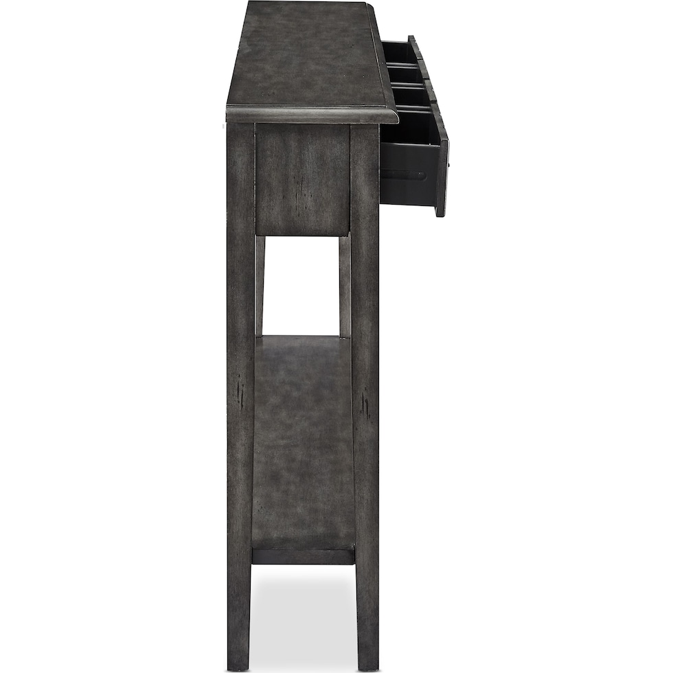 jovie gray console table   