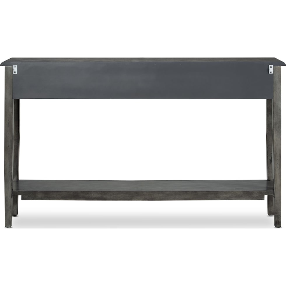 jovie gray console table   