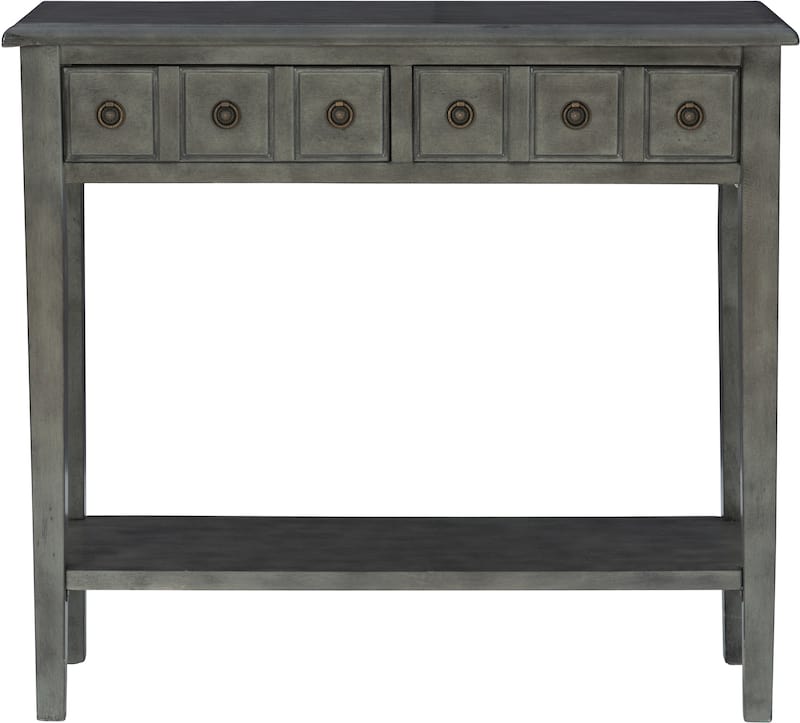 Jovie 38" Console Table Gray Value City Furniture