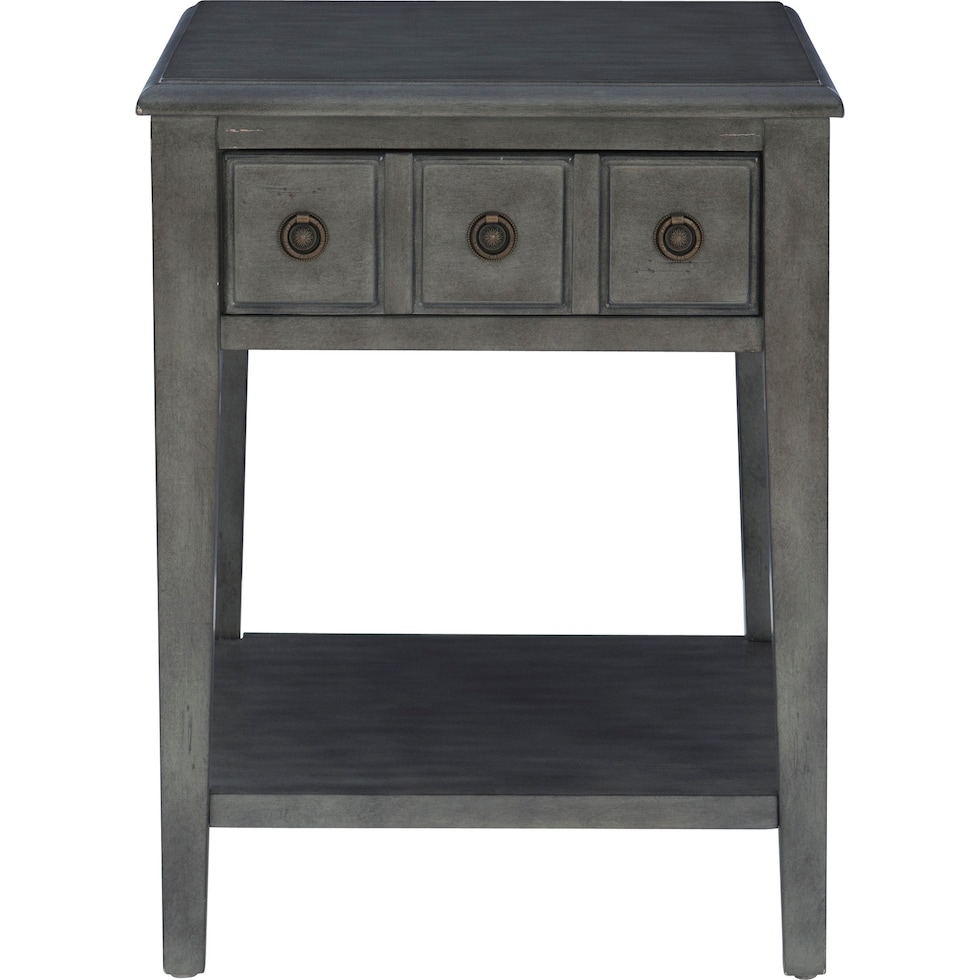 jovie gray side table   