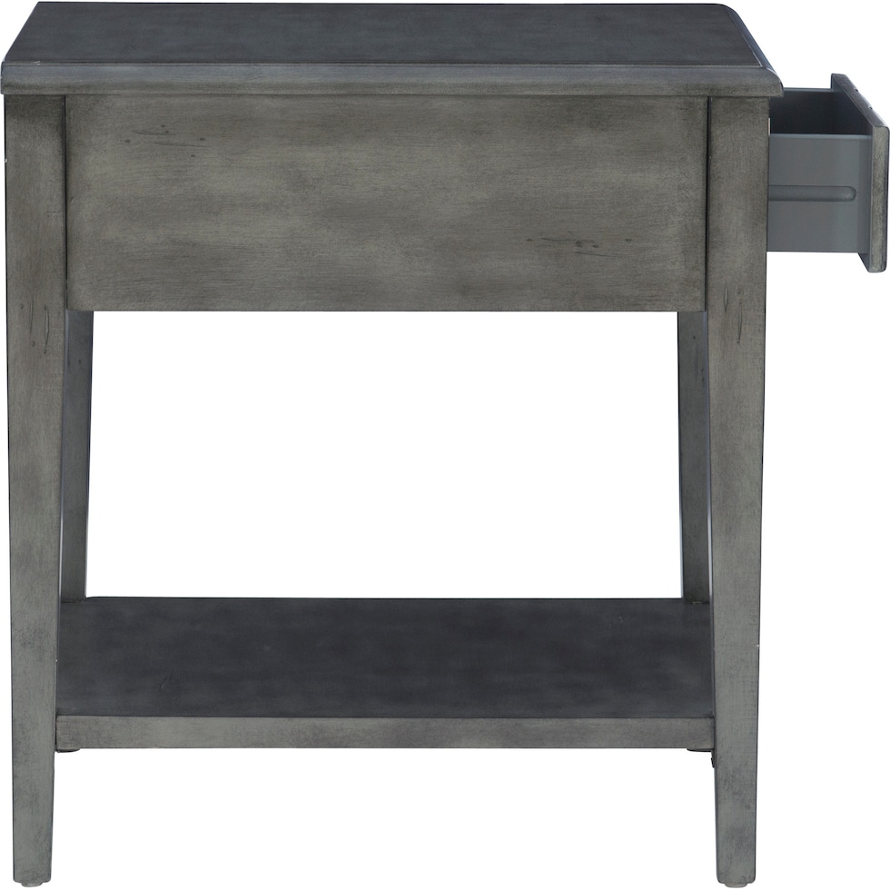 jovie gray side table   