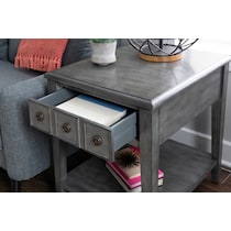 jovie gray side table   