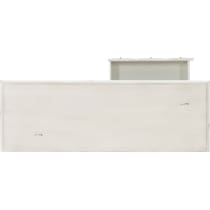 jovie white console table   