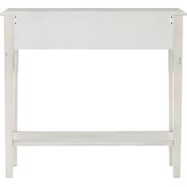 jovie white console table   