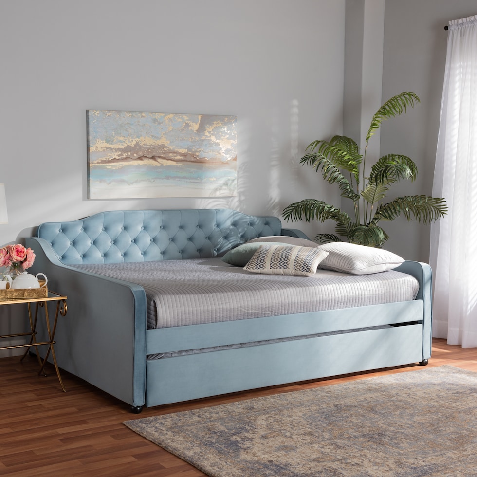 juana blue full bed   