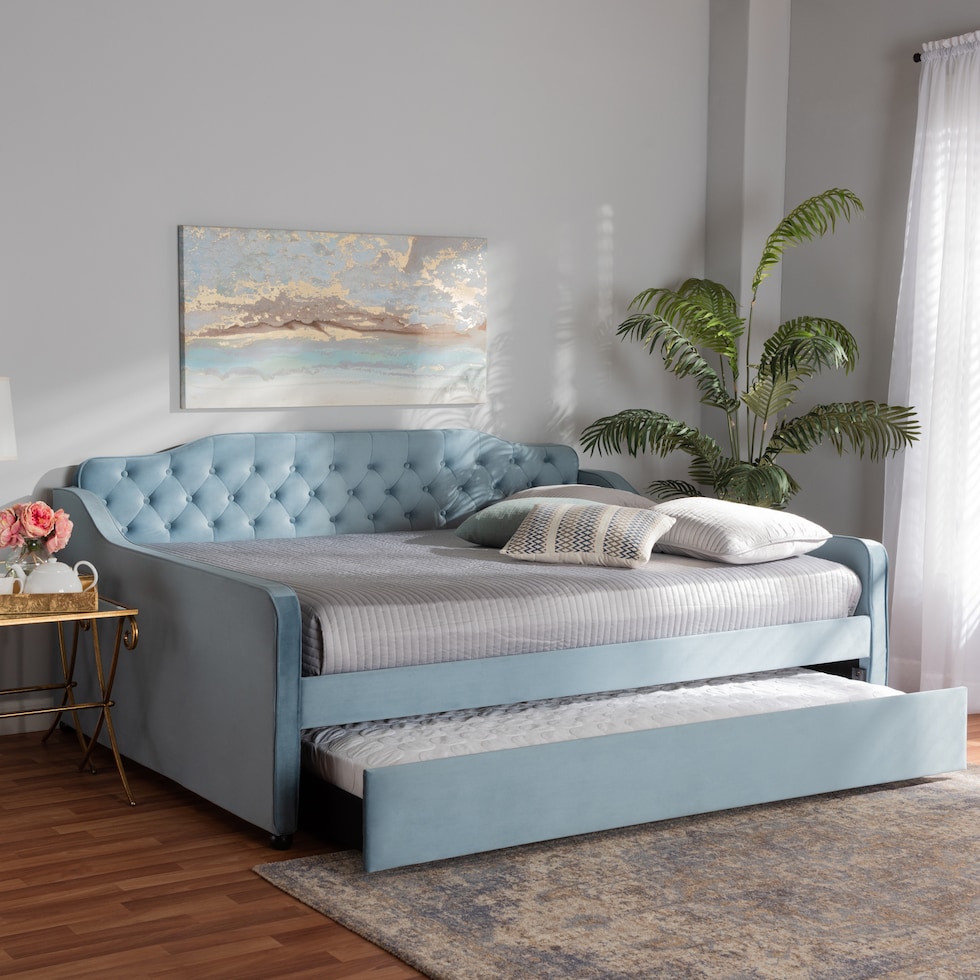 juana blue full bed   