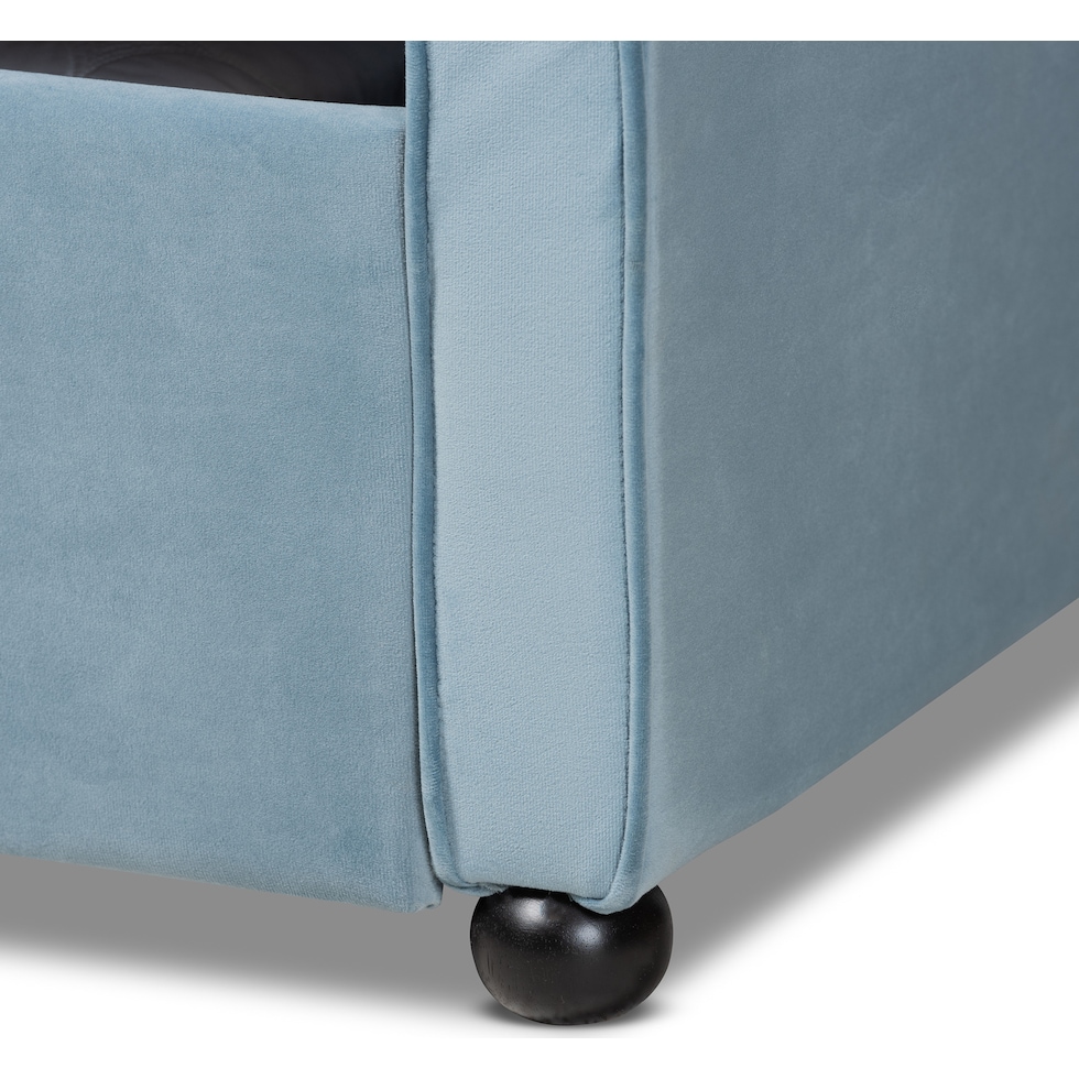 juana blue queen bed   