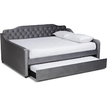 juana gray queen bed   