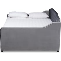 juana gray queen bed   