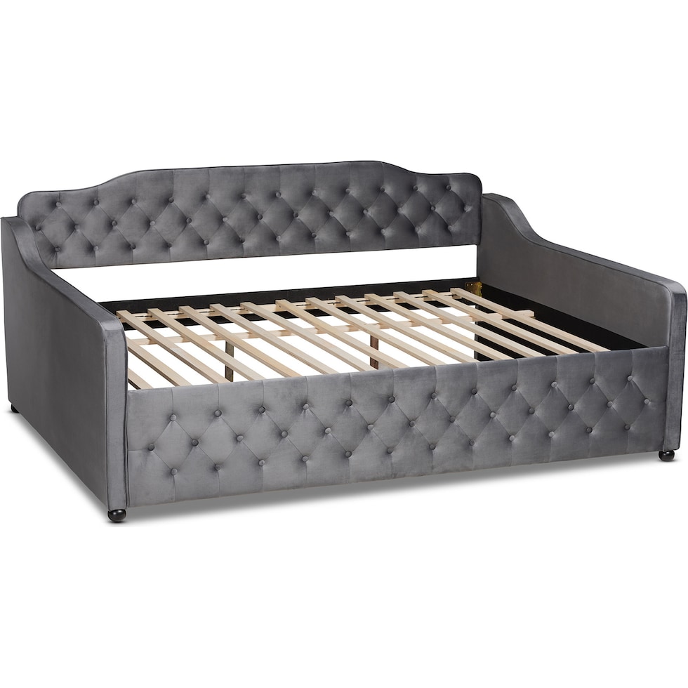 juana gray queen bed   