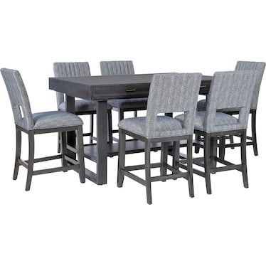 Erwin 7-Piece Counter-Height Dining Set