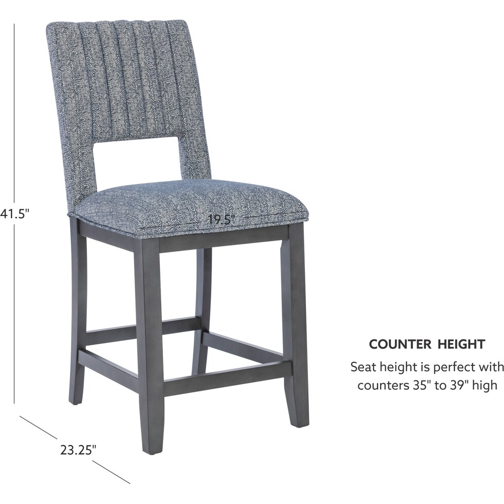 jubilee gray counter height stool   