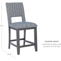 jubilee gray counter height stool   