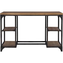 judge dark brown desk   