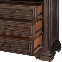 judy dark brown media chest   