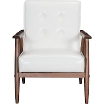 judy white accent chair   