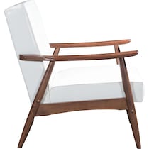 judy white accent chair   