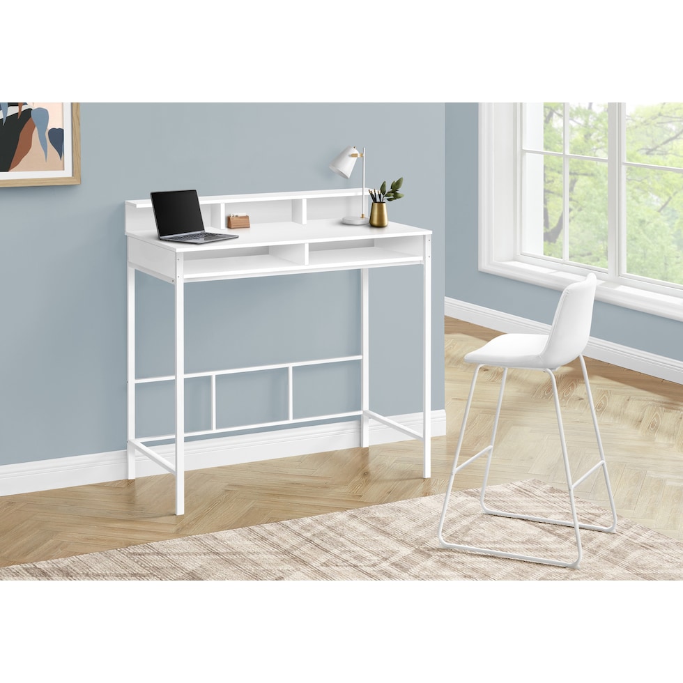 julia white desk   