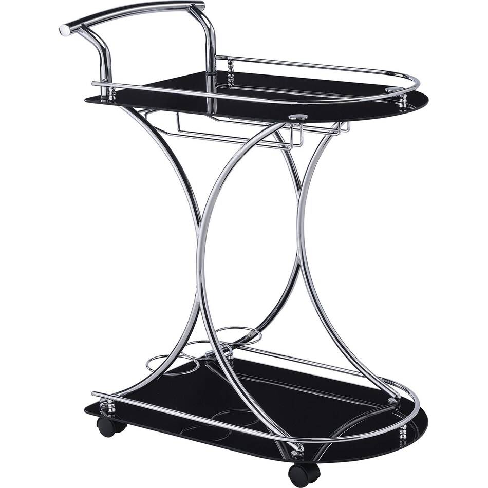 julianna black bar cart   