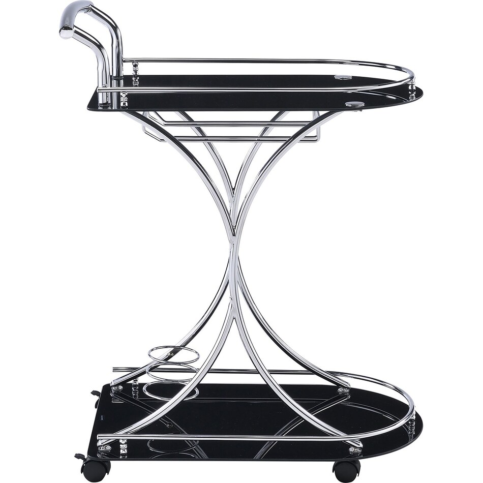 julianna black bar cart   