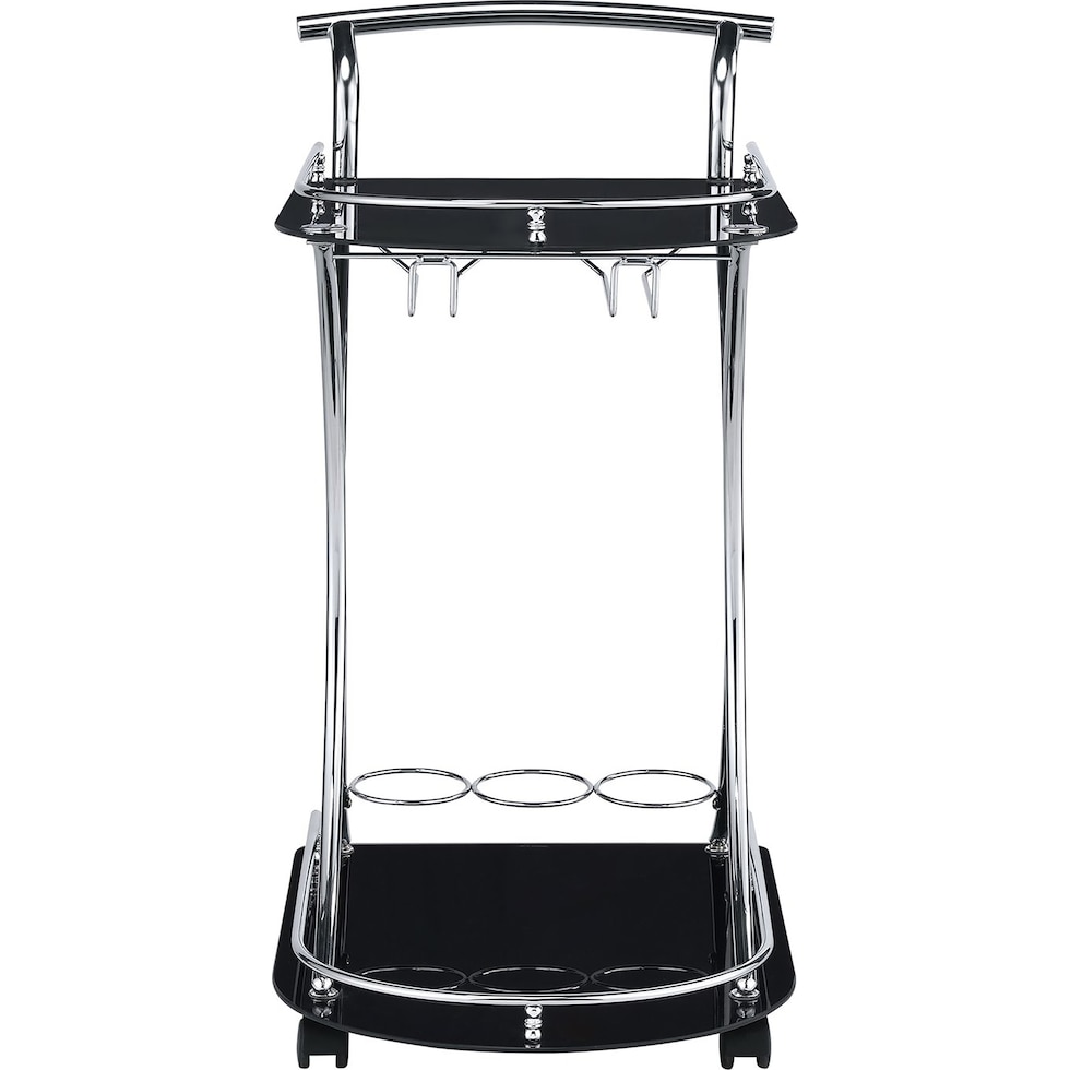 julianna black bar cart   