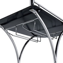 julianna black bar cart   
