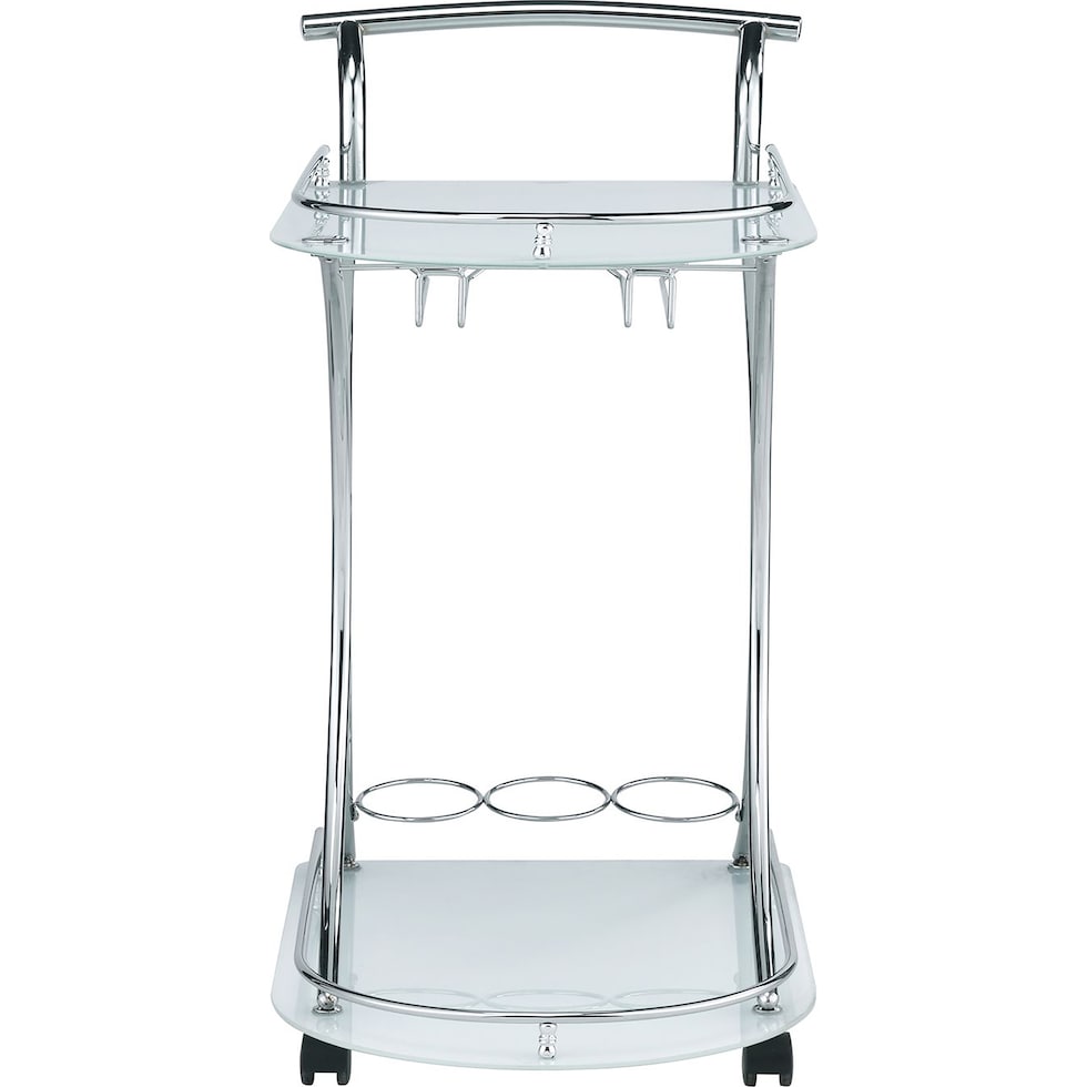 julianna white bar cart   
