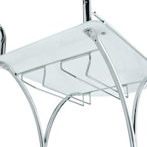 julianna white bar cart   