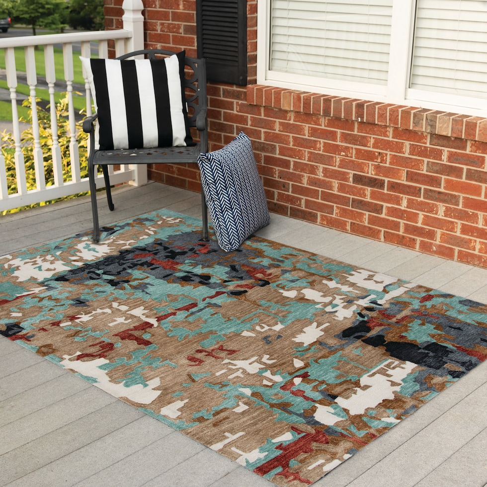 junie blue area rug  x    
