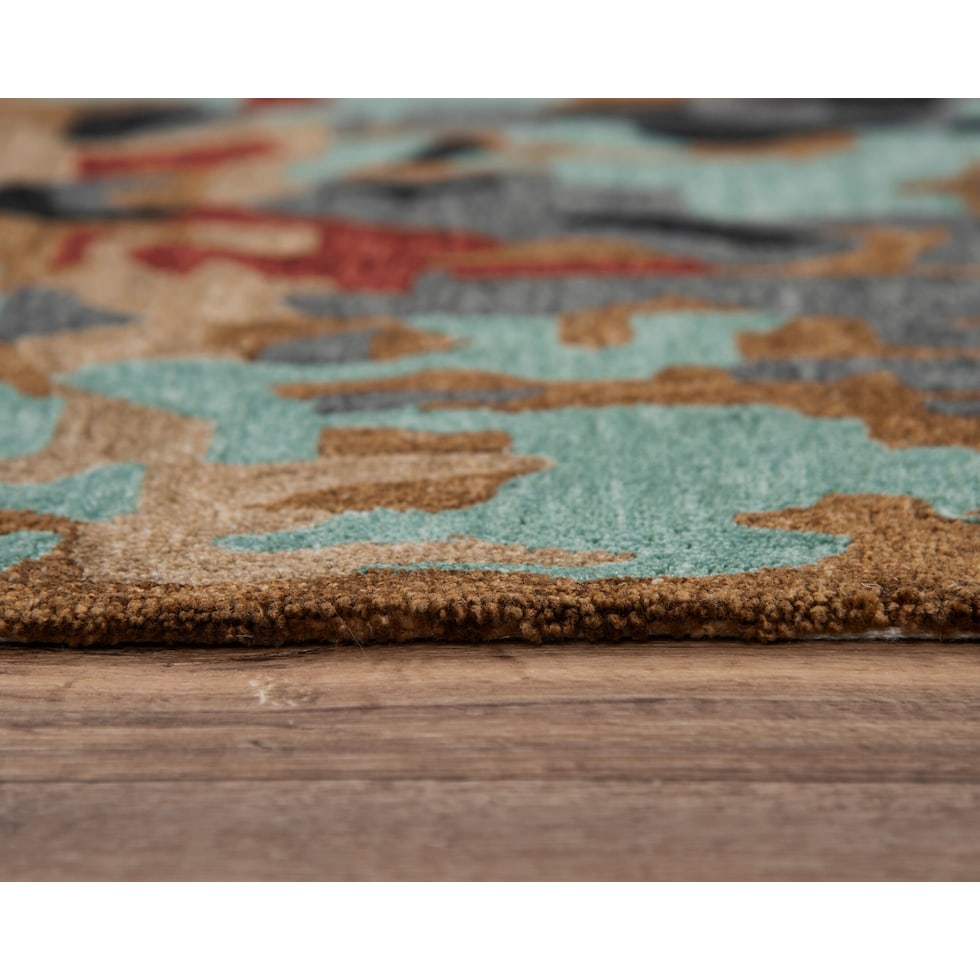 junie blue area rug  x    