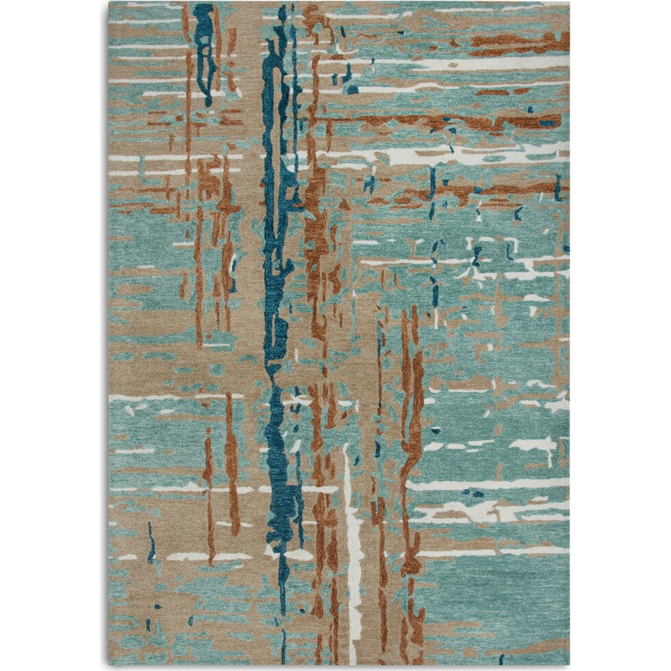 junie blue outdoor area rug   