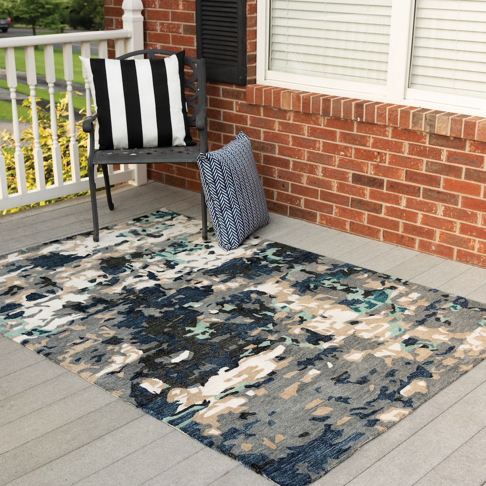 junie gray outdoor area rug   