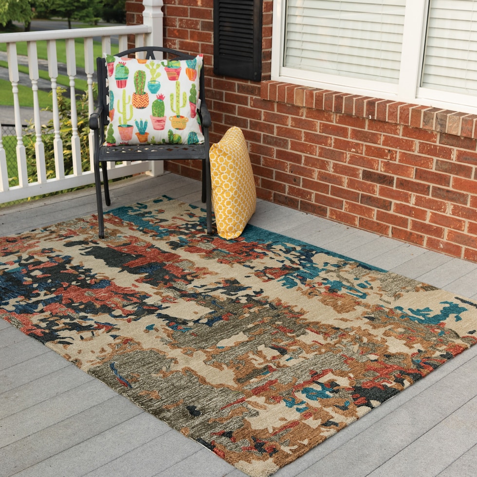 junie multicolor area rug  x    
