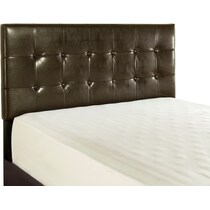 juno dark brown king headboard   